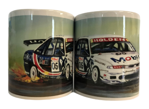 Holden Peter Brock Mobil 05 330ml Ceramic Coffee Mug Tea Cup - Artwork By Jenny Sanders