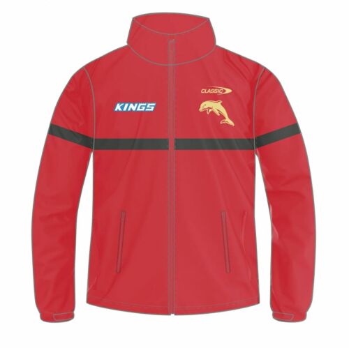 Dolphins 2024 NRL Team Logo Classic Sportswear Mens Adult Red Softshell Jacket 