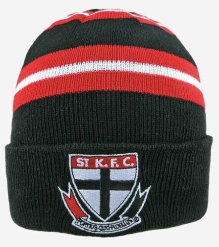 St Kilda Saints AFL Team Wozza Acrylic Knit Beanie Winter Hat