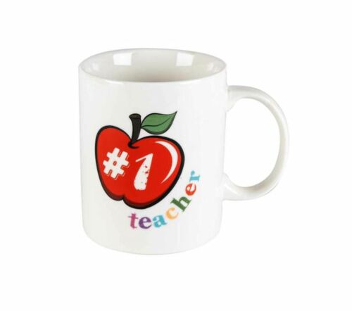 #1 Teacher Apple 800ml Giant Coffee Tea Mug Cup In Gift Box 