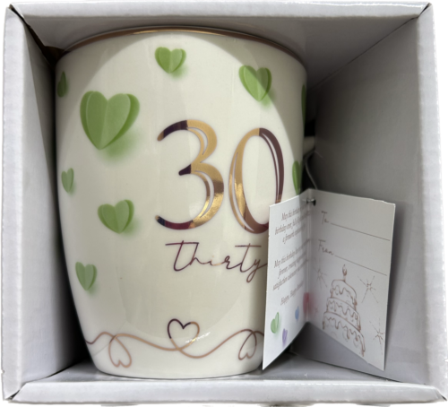 30th Thirty Happy Birthday Sweet Heart 360ml Coffee Mug