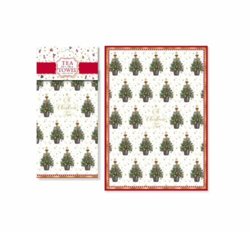 Oh Christmas Tree Joyful Celebrations 100% Cotton 50cm x 70cm Tea Towel 