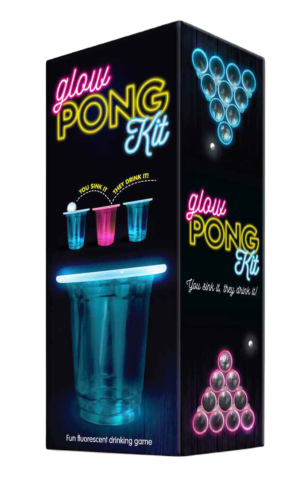 Glow Pong Glowing Beer Pong Kit Party Fun For All Ages
