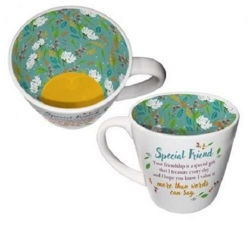 Special Friend Inside Out Ceramic 350ml Coffee Mug Tea Cup 