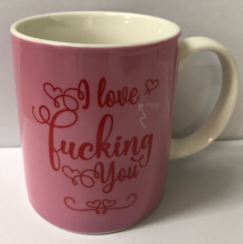 I Love F*cking You Pink and Red 12oz Coffee Tea Mug Cup In Gift Box 