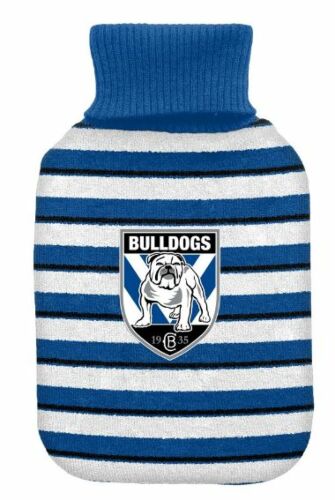 Canterbury Bulldogs NRL Team Rubber 2L Hot Water Bottle & Cover 