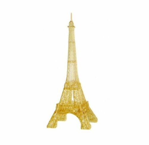 Eiffel Tower Golden Crystal Puzzle 3D Jigsaw 96 Pieces Fun Build Activity