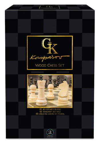 Kasparov Wood Chess Set Wooden Pieces And Board Set
