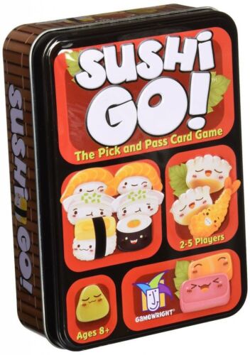 Sushi Go! Board Game in a Tin Family Friendly Fun Ages 8+