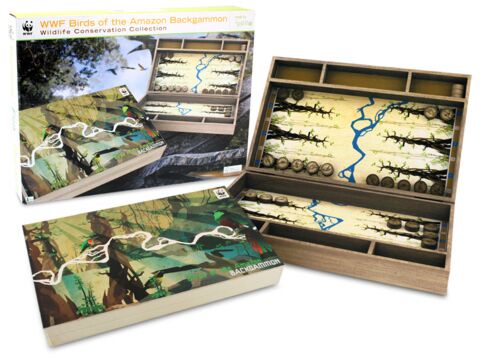 Birds Of The Amazon Backgammon Wildlife Conservation Collecion