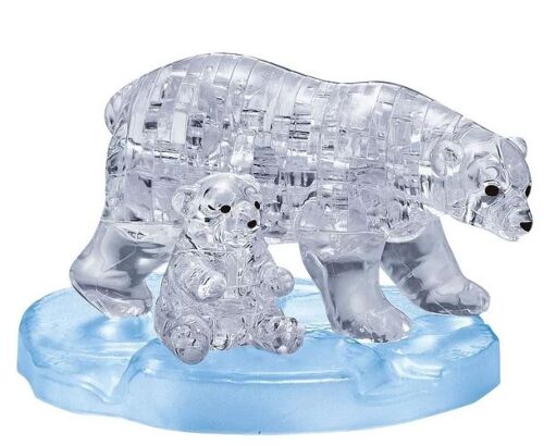 Polar Bear 3D Crystal Jigsaw Puzzle 40 Pieces Fun Activity DIY Gift Idea