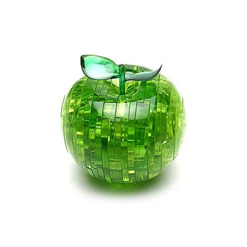 Green Apple 3D Crystal Jigsaw Puzzle 44 Pieces Fun Activity DIY Gift Idea