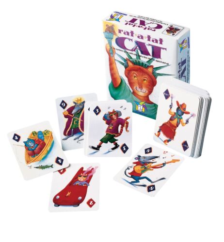 Rat-A-Tat Cat Card Game Numbers Card Game With Cats Family Friendly Ages 6+