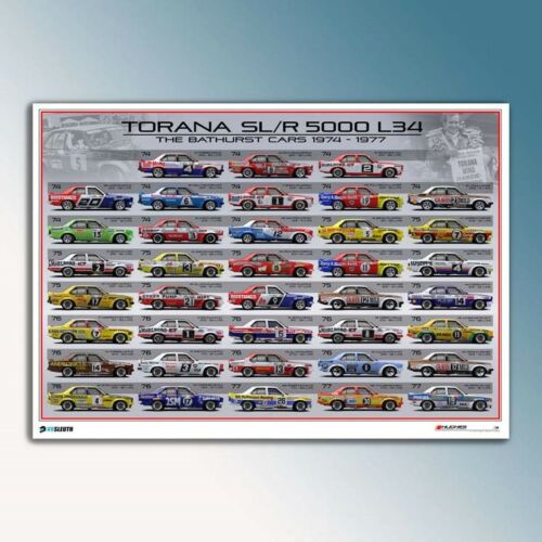 Torana SL/R 5000 L34: The Bathurst Cars Peter Hughes Print Rolled Poster