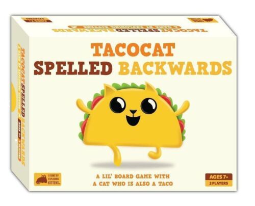 Taco Cat Spelled Backwards Board Game By Exploding Kittens 