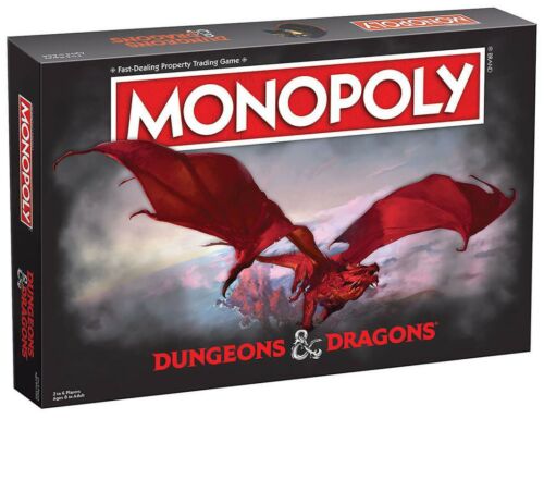 Dungeons & Dragons Edition Monopoly The Fast Dealing Property Trading Board Game 