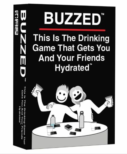 Buzzed: This Is The Drinking Game That Gets You & Your Friends Hydrated Card Game Party Adult Games