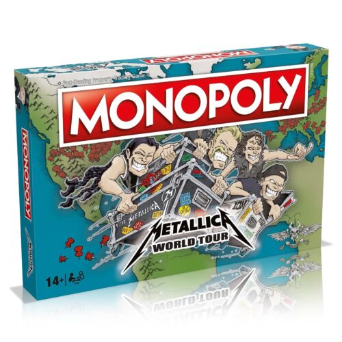Monopoly Metallica World Tour Edition Fast Paced Property Trading Board Game Ages 14+