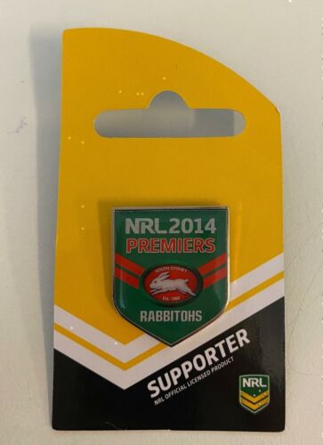 South Sydney Rabbitohs 2014 Premiers Green Logo Lapel Pin Badge