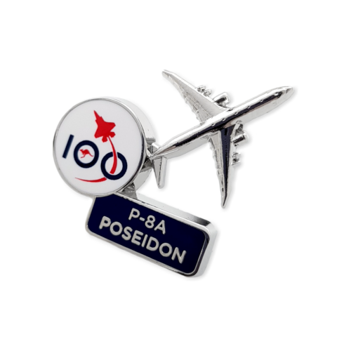 Air Force 100 Centenary 2021 P-8A Poseidon Aircraft Lapel Pin Badge RAAF Royal Australian Air Force