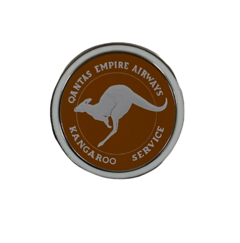 Qantas Australia Empire Airways Kangaroo Service Historic 1944 - 1947 Logo Pin Badge Aviation Airline Lapel Pin 