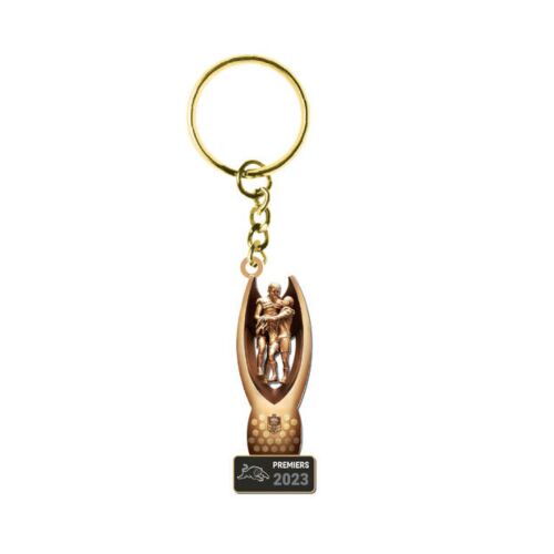 Penrith Panthers 2023 NRL Three-Peat Premiers Back To Back To Back 3D Trophy Keyring Key Ring Chain