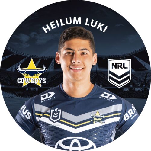 North Queensland Cowboys NRL Team Logo Heilum Luki Player Image Bar Pin Button Badge