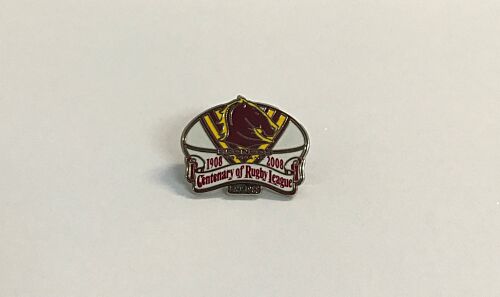 Brisbane Broncos NRL Centenary 1908-2008 Metal Lapel Pin Badge