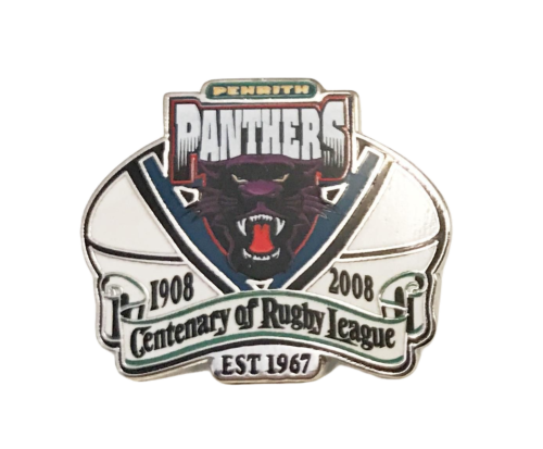 Penrith Panthers NRL Centenary 1908-2008 Metal Lapel Pin Badge
