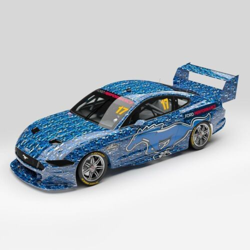 2018  #17 Scott McLaughlin / Fabian Coulthard Ford Mustang GT Supercar Camouflage Test Livery 1:43 Scale Model Car