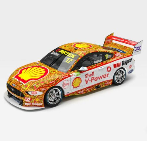 2022 Merlin Darwin Triple Crown #17 Will Davison Shell V-Power Racing Team Ford Mustang GT Indigenous Round 1:43 Scale Model Car