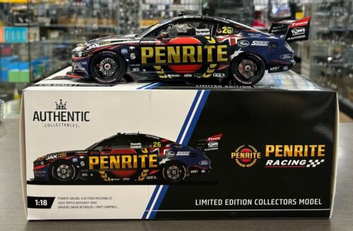 2022 Repco Bathurst 1000 #26 Reynolds / Campbell Penrite Racing Ford Mustang GT 1:18 Scale Model Car