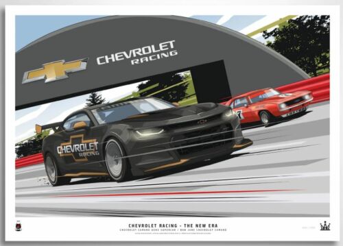 Chevrolet Racing The New Era Limited Edition Print Rolled Poster Designed By Chris Rathbone