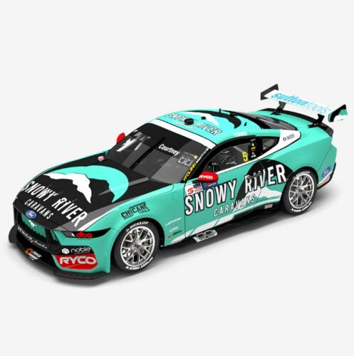 PRE ORDER $50 DEPOSIT - 2023 Repco Supercars Championship Season #5 James Courtney Snowy River Caravans Tickford Racing Ford Mustang GT 1:18 Scale Model Car (*FULL PRICE - $275.00*)