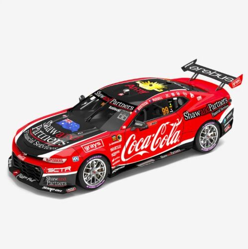 PRE ORDER $50 DEPOSIT - 2023 Repco Bathurst 1000 Pole Position #99 Kostecki / Russell Coca-Cola Racing By Erebus Chevrolet Camaro ZL1 1:18 Scale Model Car (*FULL PRICE - $275.00*)