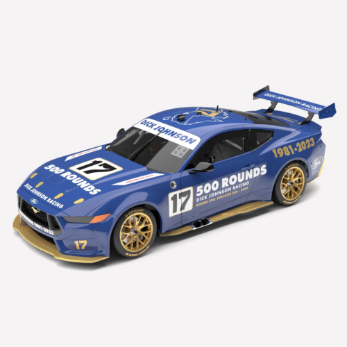 PRE ORDER $50 DEPOSIT - 500 Rounds Celebration Livery Dick Johnson Racing DJR #17 Ford Mustang GT 1:18 Scale Model Car (FULL PRICE - $275.00*)