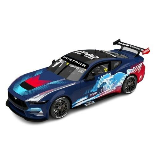 PRE ORDER - 2024 Repco Adelaide Motorsport Festival #16 James Courtney Blanchard Racing Team Ford Performance Mustang GT 1:43 Scale Model Car (FULL PRICE - $99.00*)