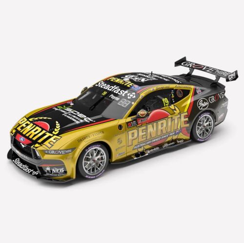 PRE ORDER - 2024 Repco Bathurst 1000 Gold Livery #19 Matthew Payne / Garth Tander Penrite Racing Ford Mustang GT 1:43 Scale Model Cars (FULL PRICE - $99.00*)