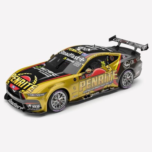 PRE ORDER - 2024 Repco Bathurst 1000 Gold Livery #26 Richie Stanaway / Dale Wood Penrite Racing Ford Mustang GT 1:43 Scale Model Cars (FULL PRICE - $99.00*)