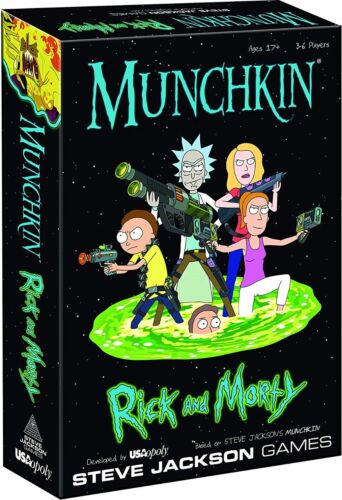 Munchkin Rick And Morty Edition Role Playing Adventure Card Game Ages 18+
