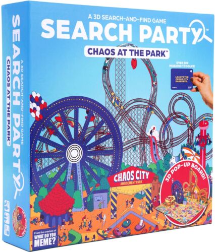 Search Party Chaos At The Park Search And Find Board Game Ages 8+