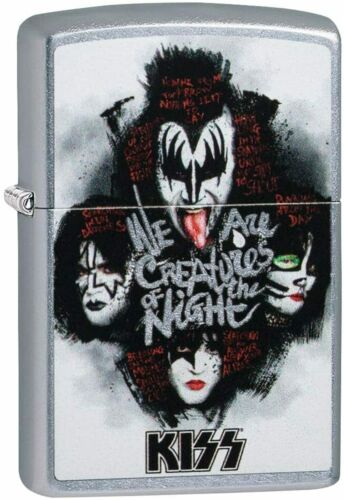KISS Band We Are The Creatures Of The Night Metal Refillable Cigarette Zippo Lighter