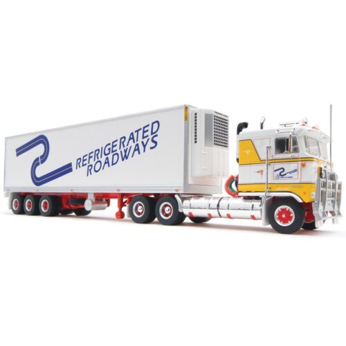 Highway Replicas Refrigerated Roadways Freight Semi Prime Mover And Single Trailer 1:64 Scale Die Cast Model Truck