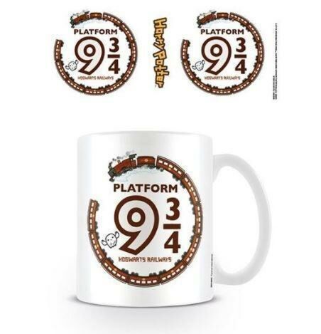Harry Potter Chibi Platform 9 3/4 Hogwarts Railways Design Ceramic 300ml Coffee Tea Mug Cup