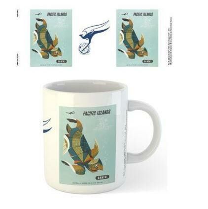Qantas Pacific Islands Turtle Ceramic 300ml Coffee Tea Mug Cup