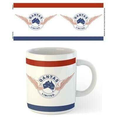 Qantas 1930s Logo Ceramic 300ml Coffee Tea Mug Cup
