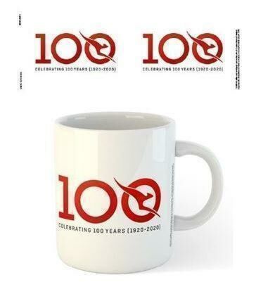 Qantas Centenary Logo Ceramic 300ml Coffee Tea Mug Cup