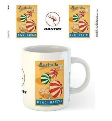 Qantas Umbrellas Ceramic 300ml Coffee Tea Mug Cup