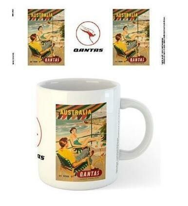 Qantas Beach Ceramic 300ml Coffee Tea Mug Cup
