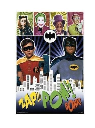 Batman TV Show Pow Rolled Poster Print Decorative Wall Hanging 610mm x 915mm Slot #50